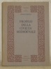 Profilo della civilta medioevale. Introduzione di Cosimo D. Fonseca. Cultura e Storia, n.° 2.. GENICOT, Léopold.