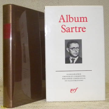 Album Jean-Paul Sartre. Iconographie choisie et commentée par Annie Cohen-Solal. Collection Album de la Pléiade, n.° 30.. SARTRE, Jean-Paul. - ...