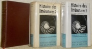 Histoire des littératures. Collection Encyclopédie de la Pléiade. 3 Volumes complet.. QUENEAU, Raymond (sous la direction de).