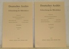 Deutsches Archiv für Erforschung des Mittelalters. Namens der Monumenta Germaniae Historica. Sonderdruck, 70.Jahrgang, Heft 1.. ARIS, Marc-Aleiko. - ...
