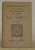 Les antiquitez de Rome et les regrets. Avec une introduction de E. Droz. Collection Textes Littéraires Français.. DU BELLAY, Joachim.