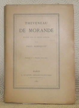 Theveneau de Morande, étude sur le XVIIIe siècle. Portrait et 5 planches hors texte.. ROBIQUET, Paul.
