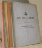 Société Suisse de Bienfaisance à Milan. Rapport Annuel Année 1879 à 1895 (manque l’année  1881.Societa Svizzera di Beneficenza in Milano.. 