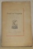 Paul & Virginie avec notice et notes par M. Anatole France.. SAINT-PIERRE, B. de.