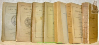 Basler Chroniken. Herausgegeben von der historischen Gesellschaft in Basel. 7 Bände.