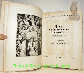 Une nuit dans la forêt. Premier fragment d’une autobiographie. Eaux-fortes de Ch. Clément.. CENDRARS, Blaise.