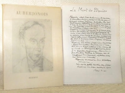René Auberjonois. Dessins - Textes - Photographies, précédé du peintre par Fernand Auberjonois.