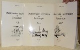 Dictionnaire technique de l’estampe. 3 Volumes: A-F, G-L et M-Z.. BEGUIN, André.