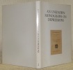 An Unknown Monograph on Depressions.. BRIDGER, A. E.