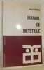Manuel de diététique. 5ème Edition.. LEDERER, Jean.