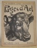 Pages d’Art. Revue Mensuelle Suisse Illustrée. Octobre 1919. Sommaire du Numéro d’Octobre 1919: Le peintre Ernest Hodel (17 illustrations, dont une ...