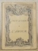 Initiation à l’amour. Librairie des Bibliophilies.. STAINVILLE, Jacques.