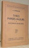 Titres papiers-valeurs et documents bancaires. Manuels de technique bancaire II.. Honegger, A. - Duperrex, E.