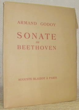Sonate de Beethoven. En Ut dièse mineur. Op, 27, Numéro 2.. GODOY, Armand.