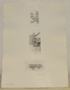Voyage d’étude à Florence, Pise, Sienne et la Toscane, automne 1969. 25 Planches gravées par les élèves de l’école d’Art de La-Chaux-de-Fonds.. ...
