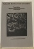 Xylon 38. Bertil Almlöf, Schweden. Tidsbilder. Zeitbilder. Kakan ska delas. Blir det rättvist? Der Kuchen sill aufgeteilt werden. Geschiehet das ...