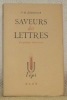 Saverus des lettres. Probl&egrave;mes litt&eacute;ratires. Collection: L’Epi, n&deg; 2.. DEBIDOUR, V. H.