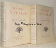 Lettres d’Italie. 2 Volumes.. BROSSES, Charles de.