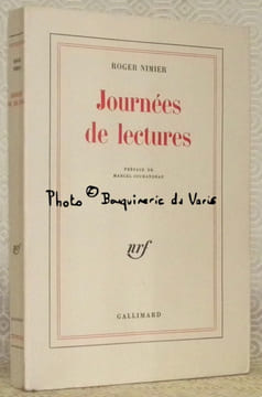 Journées de lectures. Préface de Marcel Jouhandeau.. NIMIER, Roger.