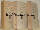 Oeuvres. Mises en ordre et publiées avec une introduction et des notices par René de Planhol. Tome premier, tome second et tome troisième.. ...