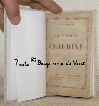 Les fantaisies de Claudine.. BALZAC, Honoré de.