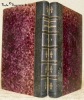 Lettres et opuscules inédits, précédés d’une notice biographique par son fils le Comte Rodolphe de Masitre. Tome premier et tome second.. MAISTRE, ...