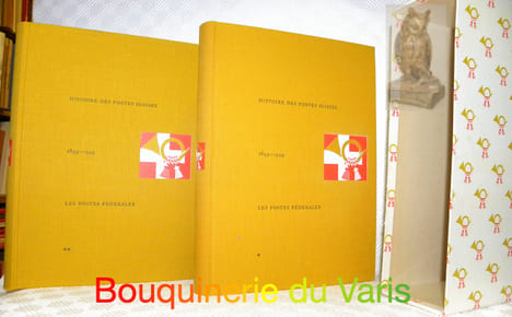 Histoire des postes suisses 1849 - 1949. Les postes fédérales. 2 volumes.. BONJOUR, Ernest.