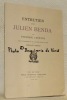 Entretien avec Julien Benda. Avec un frontispice et des vignettes gravés sur bois par Fernand Siméon.. LEFEVRE, Frédéric.