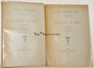 Jeanne d’Arc. Edition critique publiée par G. Rudler. 2 Volumes. Société des textes français modernes.. MICHELET, Jules.
