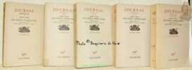 Journal 1834-1855l. (Extraits). 5 Volumes. traduit du danois par Knud Ferlov et Jean-J. Gateau.. KIERKEGAARD, Soeren.