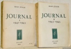 Journal I, 1941 - 1943. Traduit de l’allemand. Journal II, 1943 - 1945. Traduit de l’allemand par Frédéric de Towarnicki et Henri Plard.. JÜNGER, ...