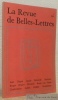 La Revue de Belles-Lettres, n.° 2, 1975. R B L. Asse, Dupin, Laude, Reverdy, Stolojan, Berger, Eristov, Morandi, Bram van Velde, Charbonnier, Larkin, ...