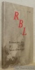 La Revue de Belles-Lettres, nos.° 2 - 4, 1993. R B L. Romanciers, ières de Suisse alémanique.. 