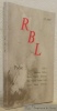 La Revue de Belles-Lettres, nos.° 1 - 2 , 1997. R B L. Poésie. Uldry, Humbert, Debluë, Romus, Matthey, Hameury, Blin, Viredaz, Rochat, Cajal, Lossier, ...