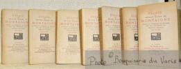 Essais de Messire Michel de Montaigne publiés sur l’exemplaire de Bodeaux avec une introduction par Fortunat Strowski. 7 Volumes complets.. MONTAIGNE, ...