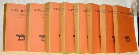 Saint Jérôme Lettres. texte établi et traduit par Jérôme Labourt. 8 Tomes. Collection des Universités de France publiée sous le patronage de ...