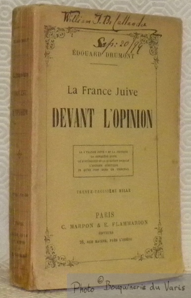 La France juive devant l'opinion - Édouard Drumont - Google Books