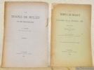 Le Temple de Bullet et l’incendie du 31 décembre 1886. 1 Planche n/b. Le Temple de Bullet et son inauguration. 1 Planches en couleur.. VIVIEN, A.