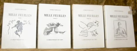 Mille feuilles. Tomes I, II, III et IV. Textes réunis par Martine Daulte. Collection Pergamine. I. Préface de Frédéric Wandelère. Dessins de Pierre ...