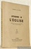 Hymnes a l’église. Traduits de l’allemand par Paul Petit. Préface de Paul Claudel. Edition originale.. LE FORT, Gertrude von.