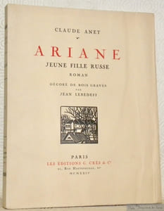 Ariane, jeune fille russe. Roman. Décoré de bois gravés par Jean Lebedeff.