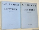 Lettres. 2 Volumes. Tome 1: 1919-1947. Tome 2 1919-1947. Textes de André Chamson, Jean Marie Dunoyer, Gustave Roud.. RAMUZ, C.F.
