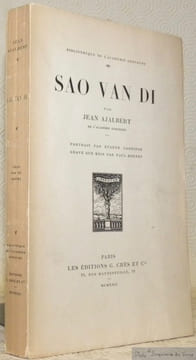 Sao Van Di. Portrait par Eugnène Carrière gravé sur bois par Paul Bornet. Collection Bibliotèhque de l‘Académie Goncourt, n.° 4.. AJALBERT, Jean.