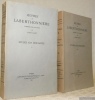 Oeuvres de Laberthonnière. Etudes sur Descartes. Tomes I et II.. LABERTHONNIERE. - CANET, Louis (publié par).