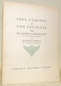 Paul Claudel et son fauteuil.