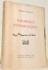 Paraboles hyperboliques.. BAINVILLE, Jacques.