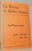 Léon Savary 1895-1968. Revue de Belles-Lettres 1974, 4. R B L.. (SAVARY, Léon).
