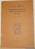CALMA Compendium Auctorum Latinorum Medii Aevi (500-1500). Elenchus adbreviationum.. 