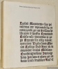 Erster datierter Schweizer Druck. Gedenkschrift zur 500-Jahr-Feier in Beromünster 1470-1970.. 