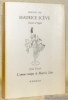 Poésies. Précédé de L’amour unique de Maurice Scève. Collection du Bouquet, n.° 72.. SCEVE, Maurice. - Tortel, Jean.